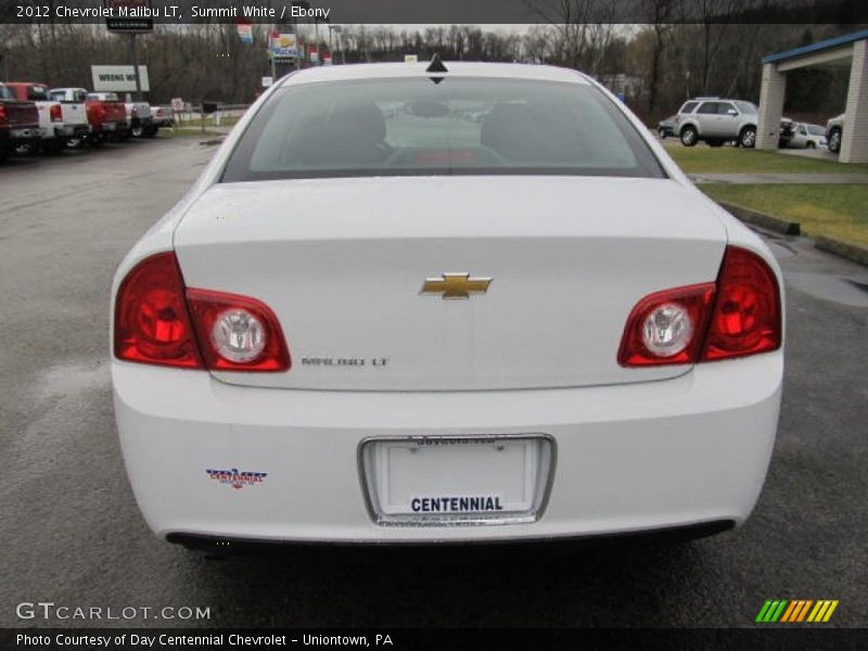 Summit White / Ebony 2012 Chevrolet Malibu LT