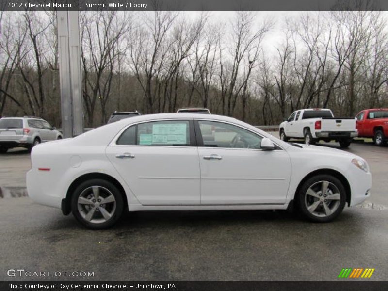 Summit White / Ebony 2012 Chevrolet Malibu LT