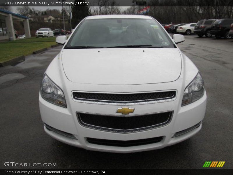 Summit White / Ebony 2012 Chevrolet Malibu LT