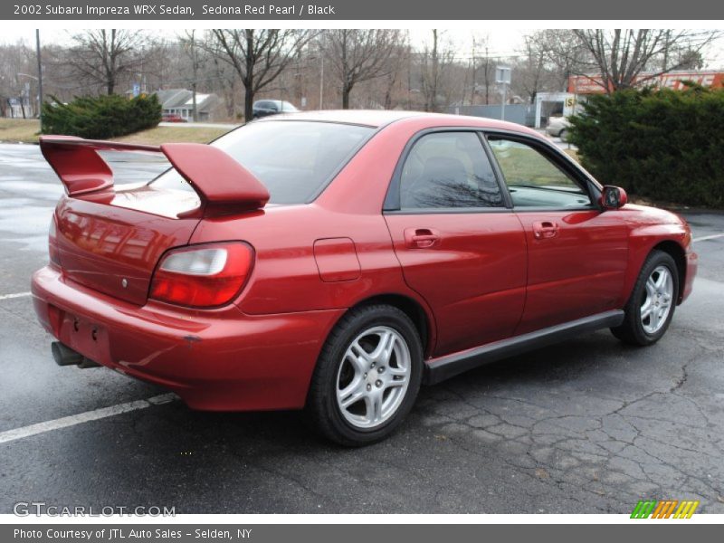 Sedona Red Pearl / Black 2002 Subaru Impreza WRX Sedan
