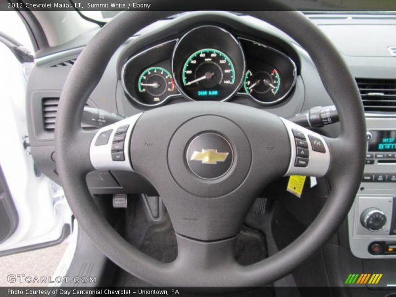 Summit White / Ebony 2012 Chevrolet Malibu LT