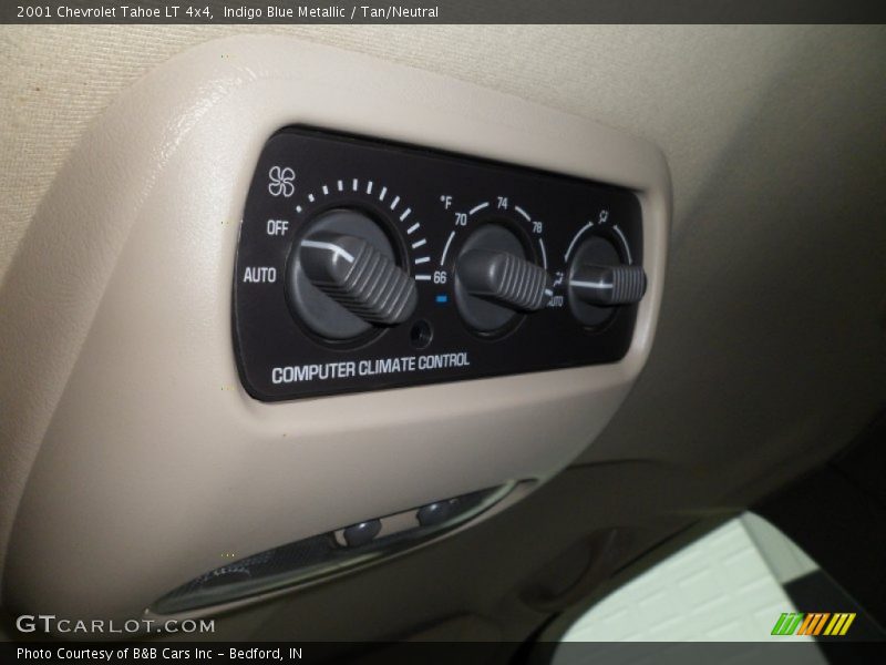 Indigo Blue Metallic / Tan/Neutral 2001 Chevrolet Tahoe LT 4x4