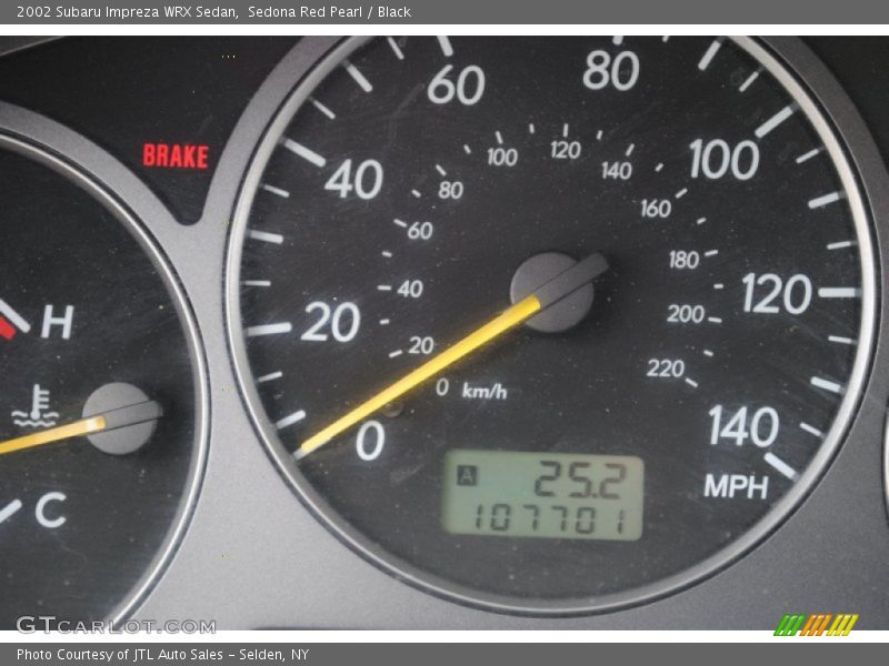 Sedona Red Pearl / Black 2002 Subaru Impreza WRX Sedan