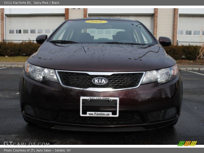 Spicy Red / Black 2011 Kia Forte EX