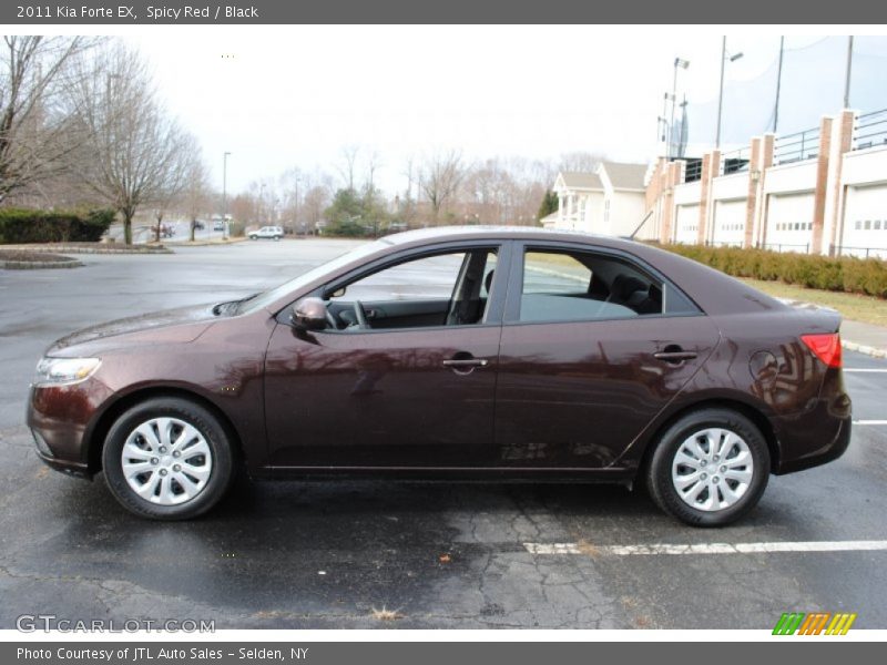 Spicy Red / Black 2011 Kia Forte EX