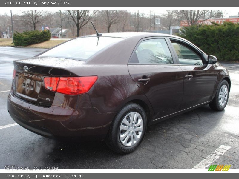 Spicy Red / Black 2011 Kia Forte EX