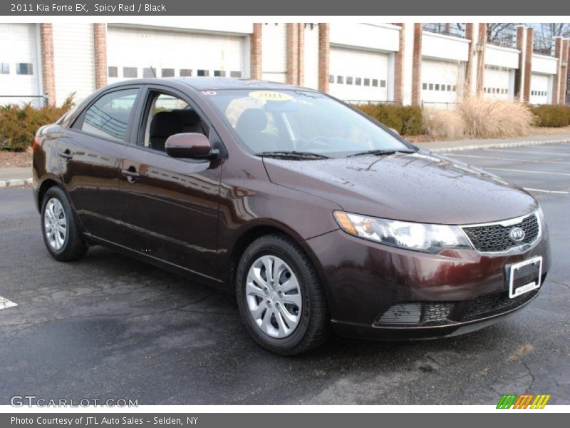 Spicy Red / Black 2011 Kia Forte EX