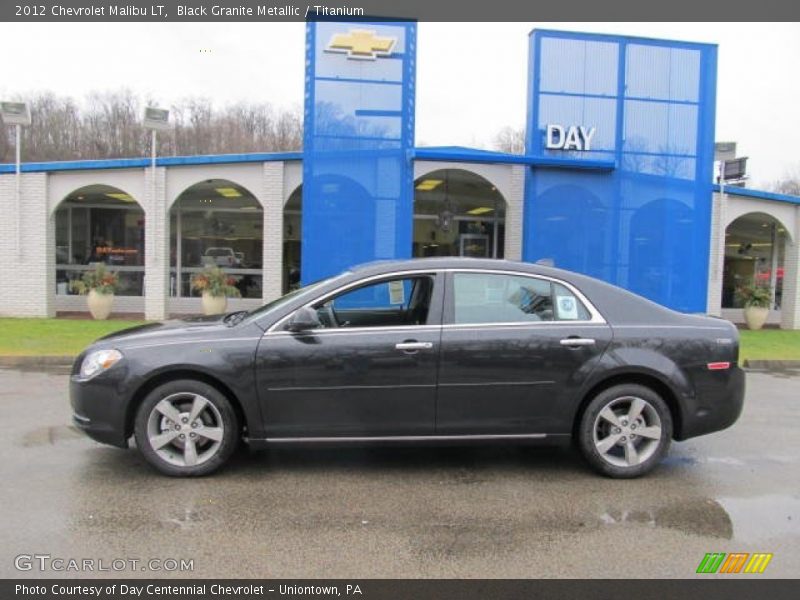 Black Granite Metallic / Titanium 2012 Chevrolet Malibu LT