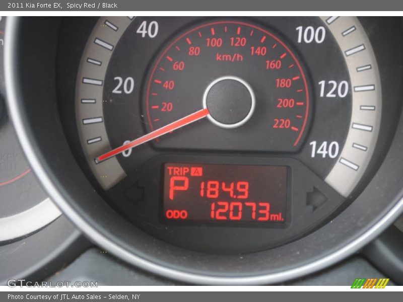 Spicy Red / Black 2011 Kia Forte EX