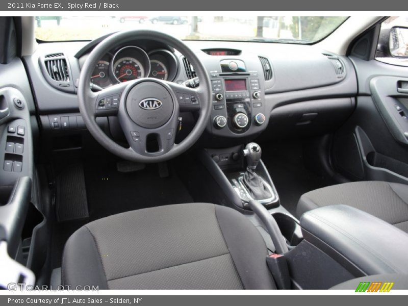 Spicy Red / Black 2011 Kia Forte EX
