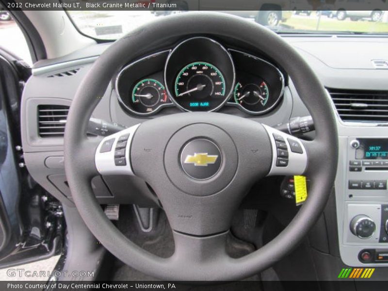 Black Granite Metallic / Titanium 2012 Chevrolet Malibu LT