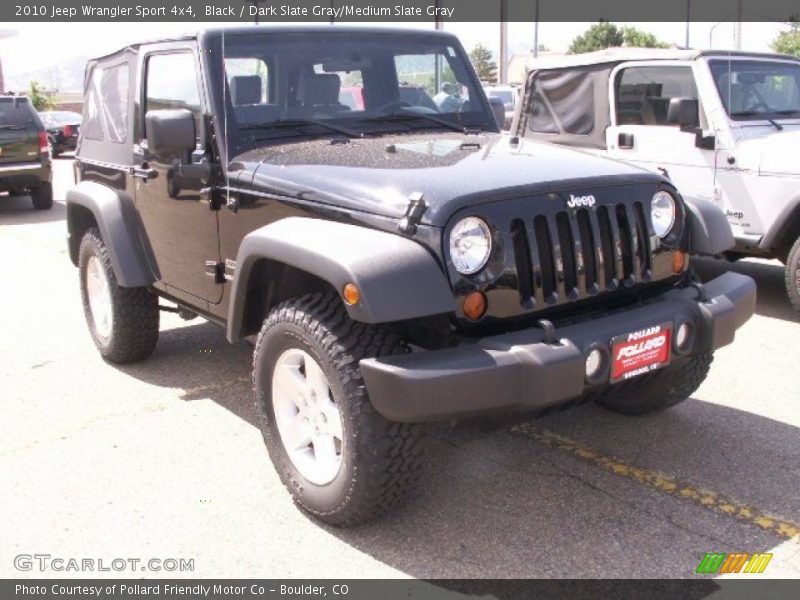 Black / Dark Slate Gray/Medium Slate Gray 2010 Jeep Wrangler Sport 4x4