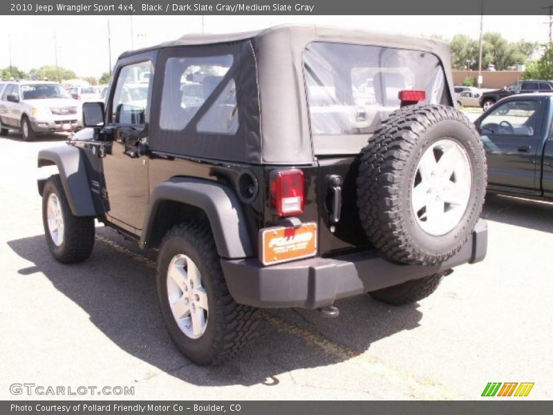 Black / Dark Slate Gray/Medium Slate Gray 2010 Jeep Wrangler Sport 4x4