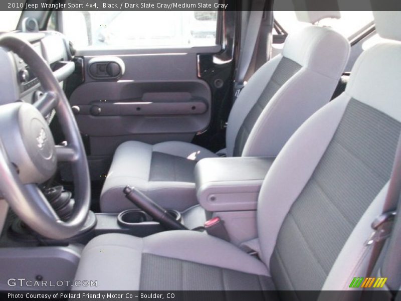Black / Dark Slate Gray/Medium Slate Gray 2010 Jeep Wrangler Sport 4x4