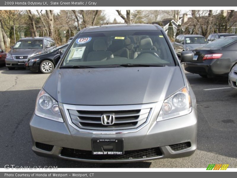 Slate Green Metallic / Gray 2009 Honda Odyssey LX