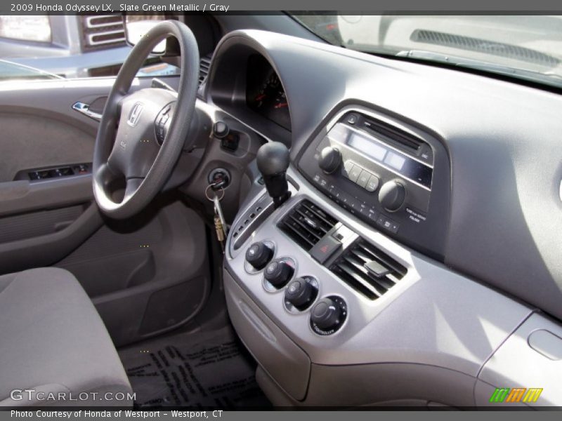 Slate Green Metallic / Gray 2009 Honda Odyssey LX