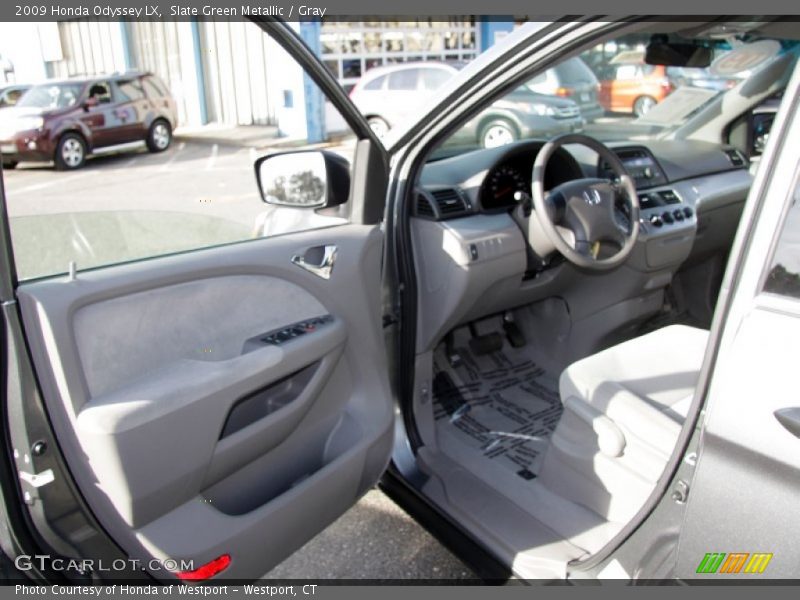 Slate Green Metallic / Gray 2009 Honda Odyssey LX