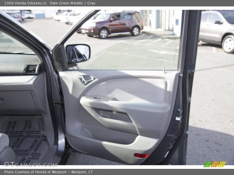 Slate Green Metallic / Gray 2009 Honda Odyssey LX