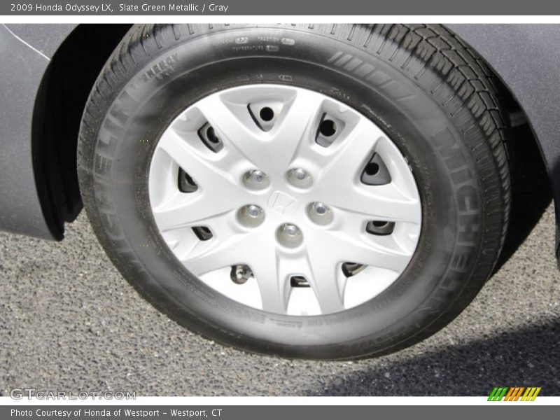 Slate Green Metallic / Gray 2009 Honda Odyssey LX