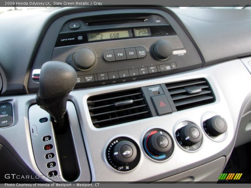 Slate Green Metallic / Gray 2009 Honda Odyssey LX