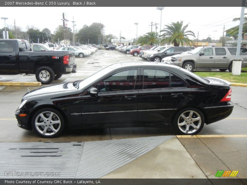 Black / Black 2007 Mercedes-Benz C 350 Luxury