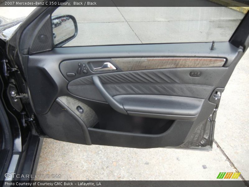 Black / Black 2007 Mercedes-Benz C 350 Luxury