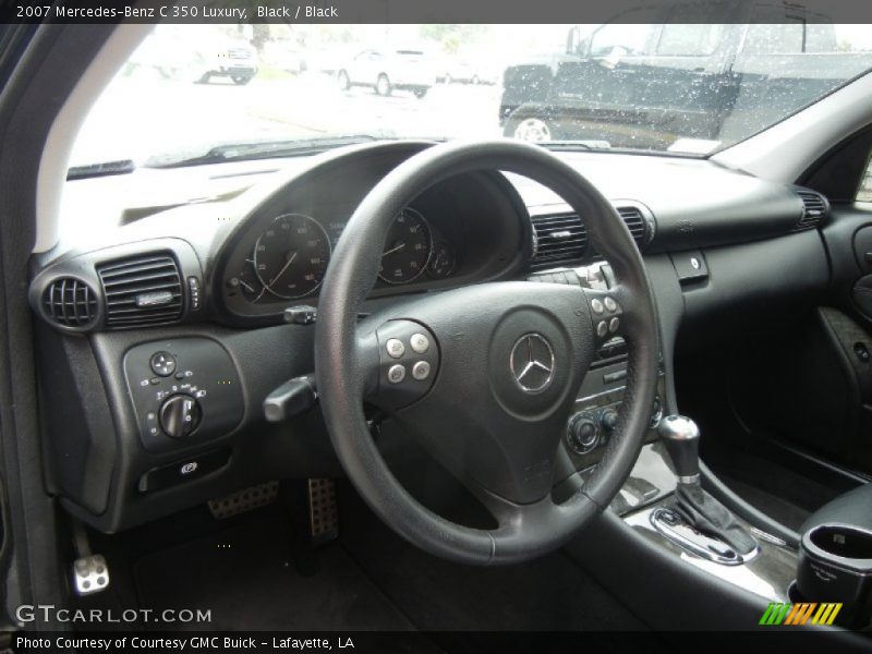 Black / Black 2007 Mercedes-Benz C 350 Luxury