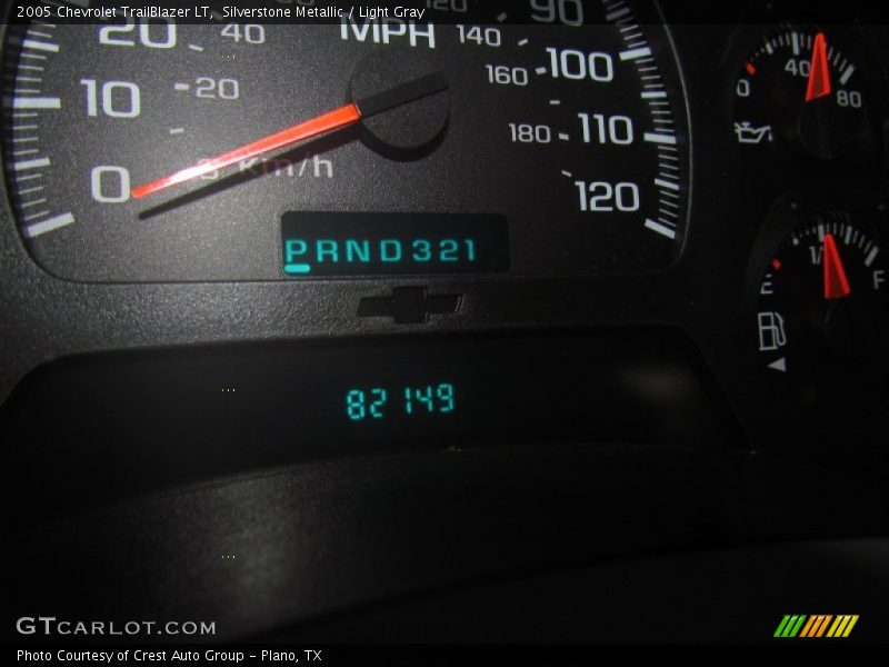 Silverstone Metallic / Light Gray 2005 Chevrolet TrailBlazer LT