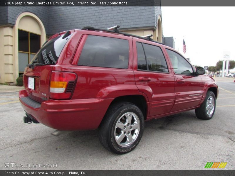 Inferno Red Pearl / Sandstone 2004 Jeep Grand Cherokee Limited 4x4