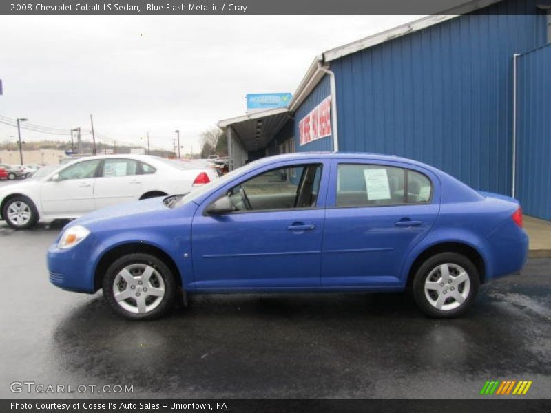 Blue Flash Metallic / Gray 2008 Chevrolet Cobalt LS Sedan