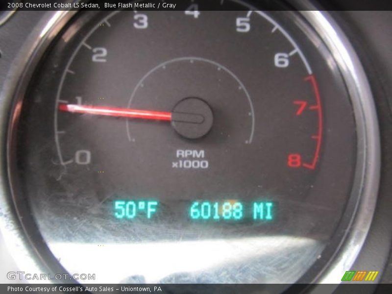Blue Flash Metallic / Gray 2008 Chevrolet Cobalt LS Sedan