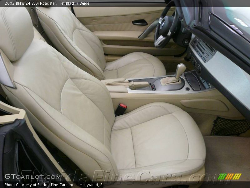 Jet Black / Beige 2003 BMW Z4 3.0i Roadster