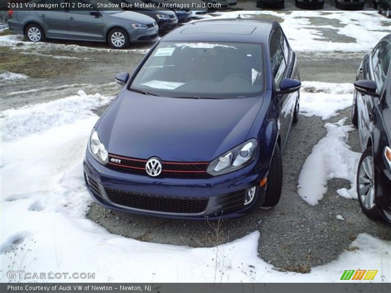 Shadow Blue Metallic / Interlagos Plaid Cloth 2011 Volkswagen GTI 2 Door