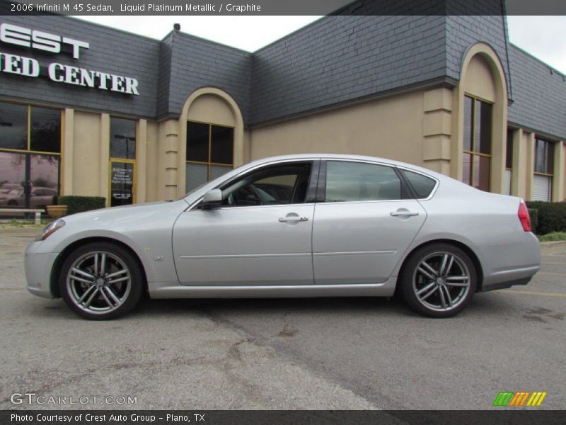Liquid Platinum Metallic / Graphite 2006 Infiniti M 45 Sedan