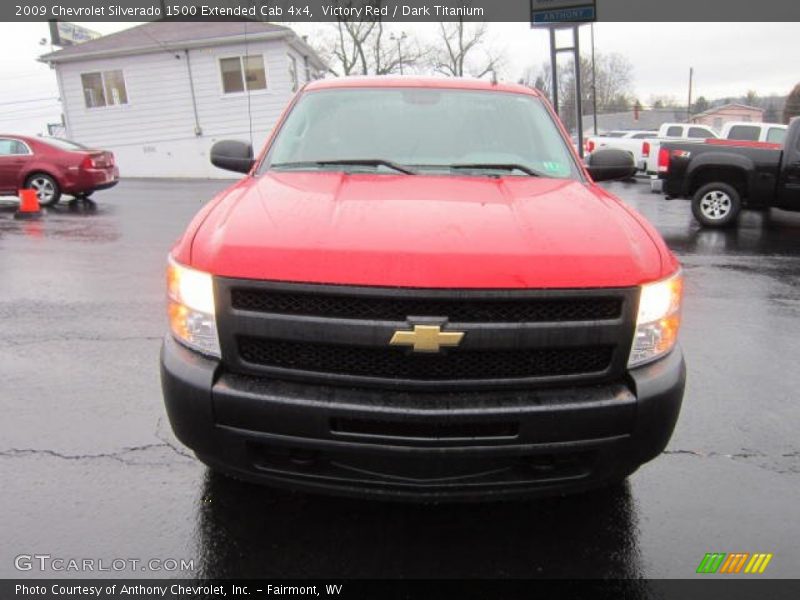 Victory Red / Dark Titanium 2009 Chevrolet Silverado 1500 Extended Cab 4x4
