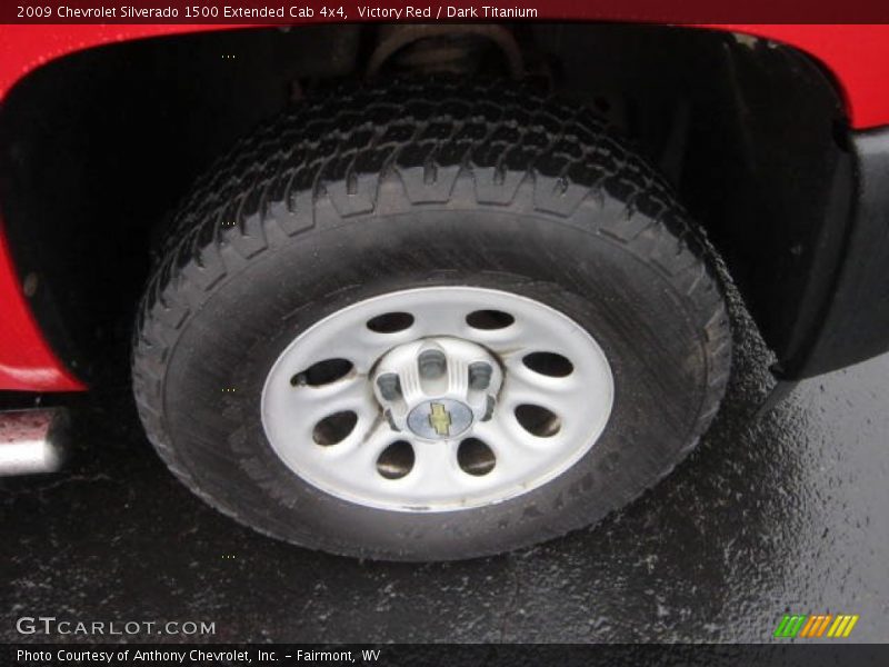 Victory Red / Dark Titanium 2009 Chevrolet Silverado 1500 Extended Cab 4x4