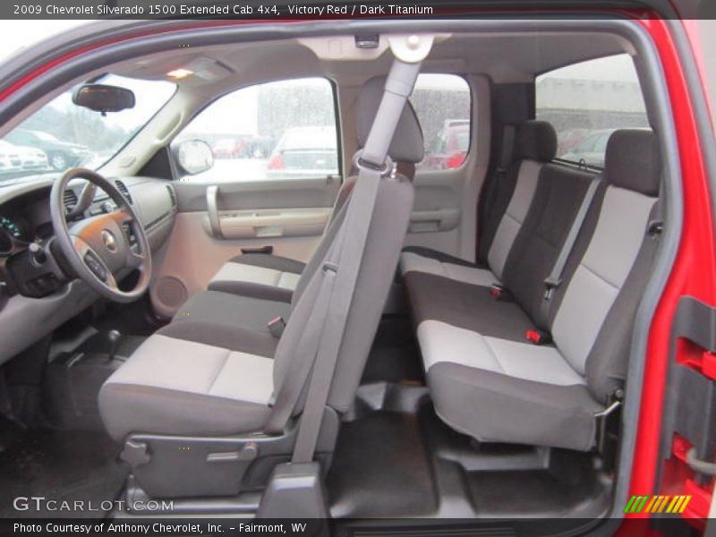 Victory Red / Dark Titanium 2009 Chevrolet Silverado 1500 Extended Cab 4x4