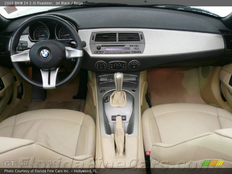 Jet Black / Beige 2003 BMW Z4 3.0i Roadster