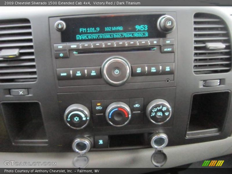Controls of 2009 Silverado 1500 Extended Cab 4x4