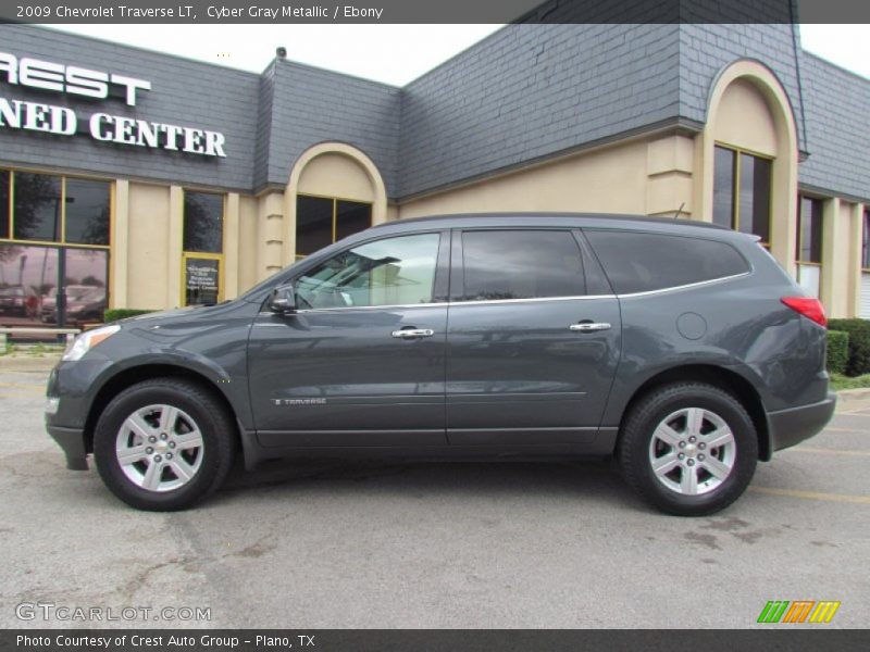 Cyber Gray Metallic / Ebony 2009 Chevrolet Traverse LT