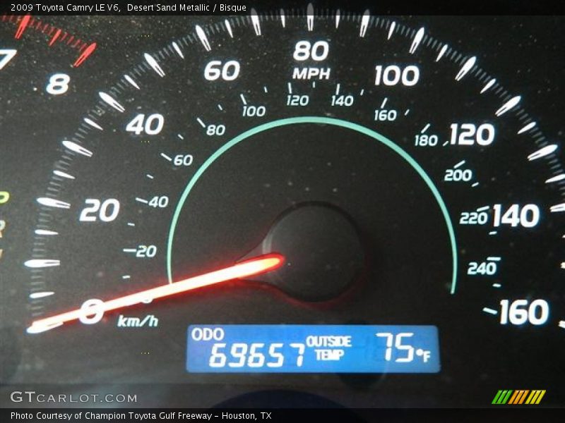 Desert Sand Metallic / Bisque 2009 Toyota Camry LE V6