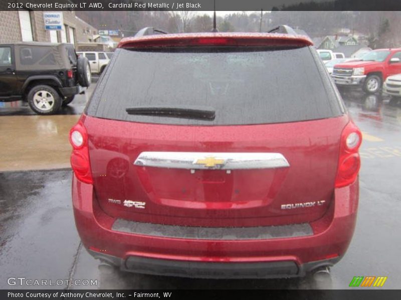 Cardinal Red Metallic / Jet Black 2012 Chevrolet Equinox LT AWD