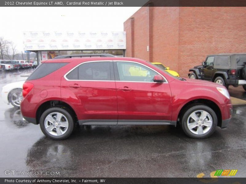 Cardinal Red Metallic / Jet Black 2012 Chevrolet Equinox LT AWD
