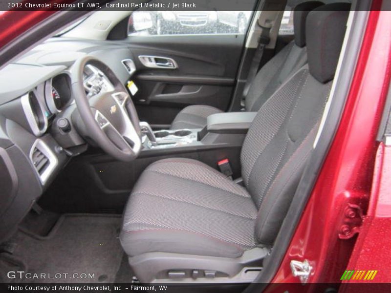 Cardinal Red Metallic / Jet Black 2012 Chevrolet Equinox LT AWD