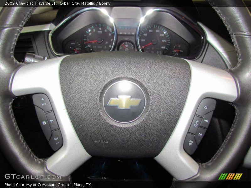 Cyber Gray Metallic / Ebony 2009 Chevrolet Traverse LT