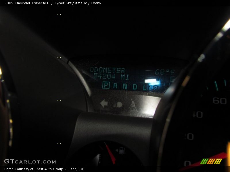 Cyber Gray Metallic / Ebony 2009 Chevrolet Traverse LT
