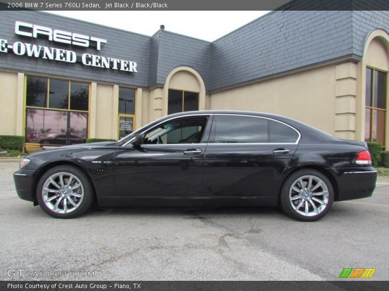 Jet Black / Black/Black 2006 BMW 7 Series 760Li Sedan