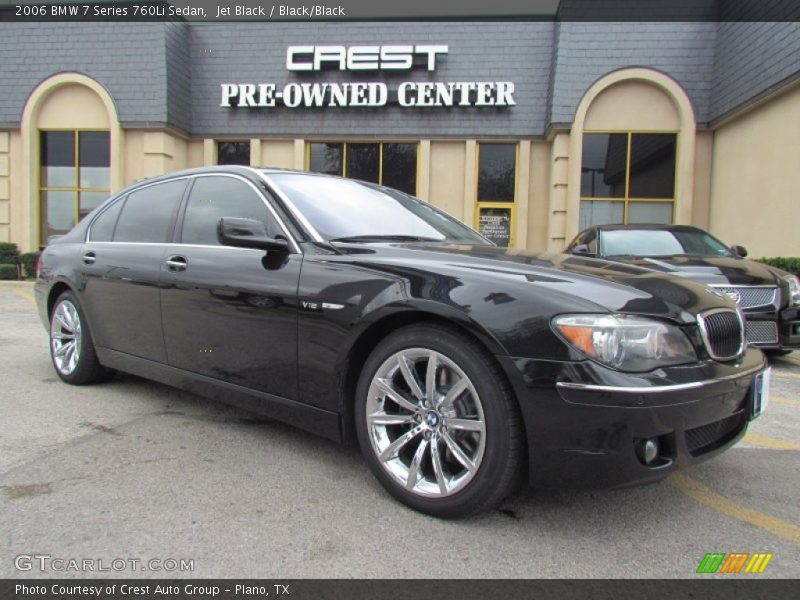 Jet Black / Black/Black 2006 BMW 7 Series 760Li Sedan