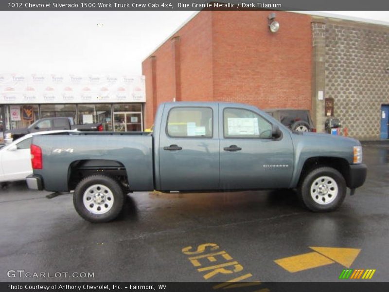  2012 Silverado 1500 Work Truck Crew Cab 4x4 Blue Granite Metallic