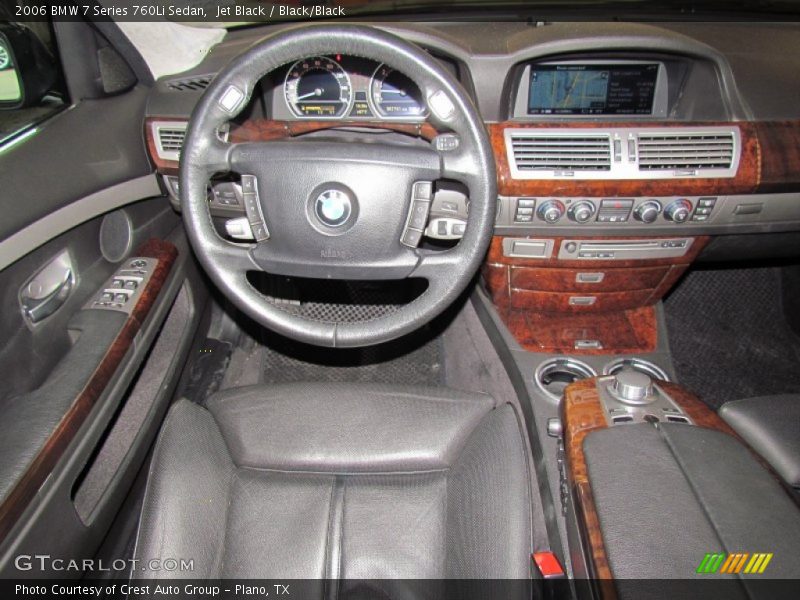 Jet Black / Black/Black 2006 BMW 7 Series 760Li Sedan